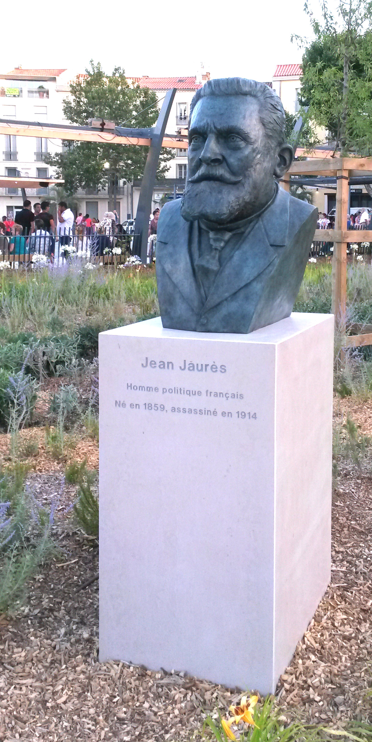 buste en bronze de Jean Jaurès