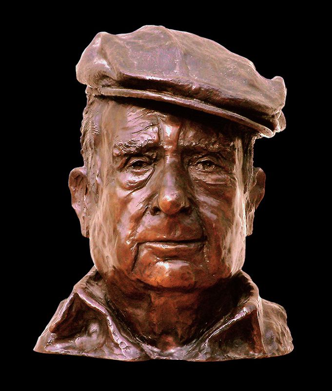 Sculpture buste bronze Antoine vigneron  par Olivier delobel