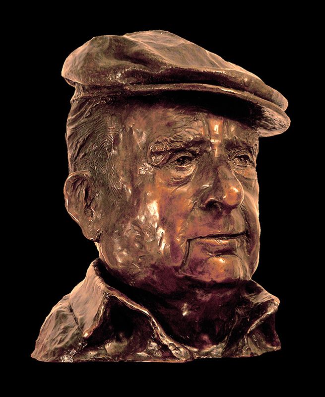 Sculpture buste bronze Antoine vigneron  par Olivier delobel