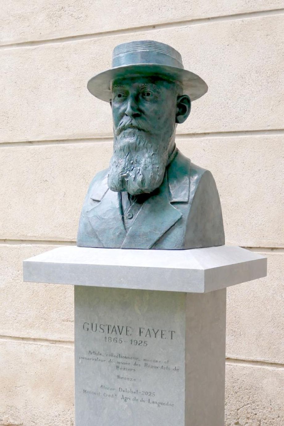Inauguration du buste en bronze de Gustave fayet