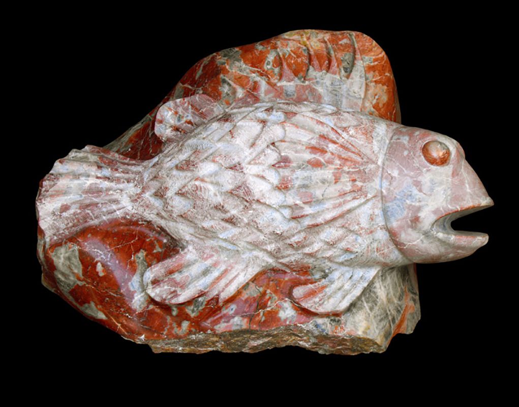 Suricate en marbre de caunes minervois par Olivier delobel